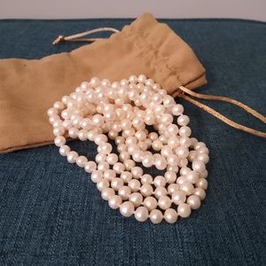 Genuine Cultured Pearl Necklace 30"